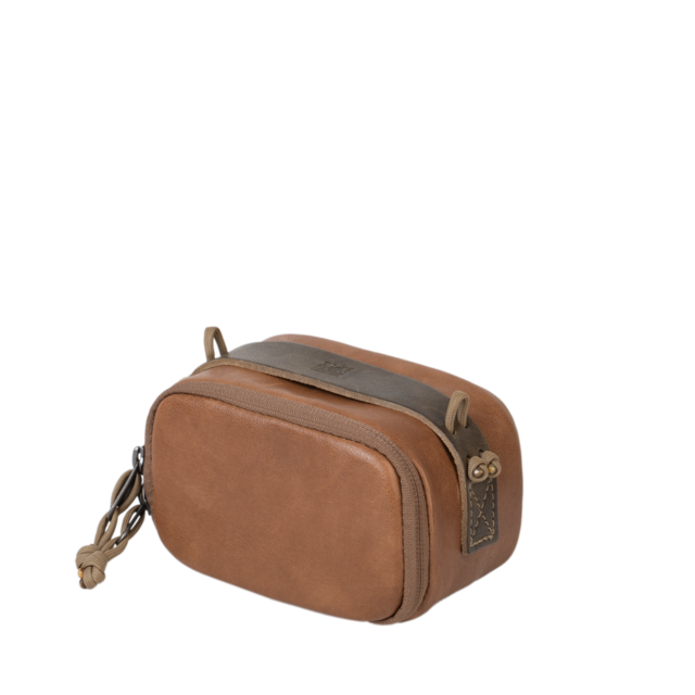 Full Leather Portable Camera Pouch ML